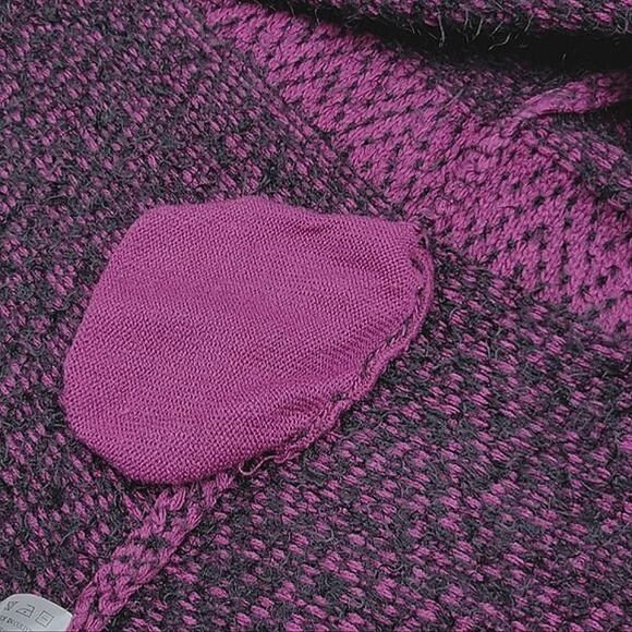 Bailey purple longline fuzzy sweater jacket size M - Picture 9 of 13